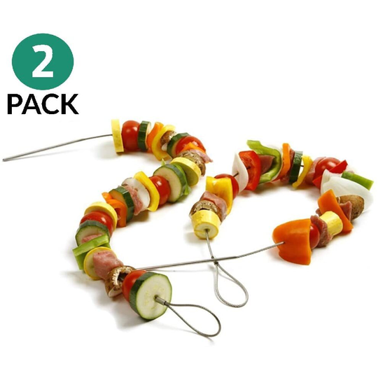 Flexible BBQ Skewers Stainless Steel Metal Kebab Ninja Foodi cooking