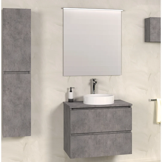 Bathroom 600mm Wall Hung Single Vanity Unit