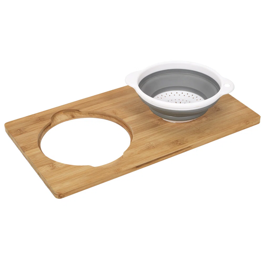 Clover Integral Bamboo 2 Piece Chopping Board Set