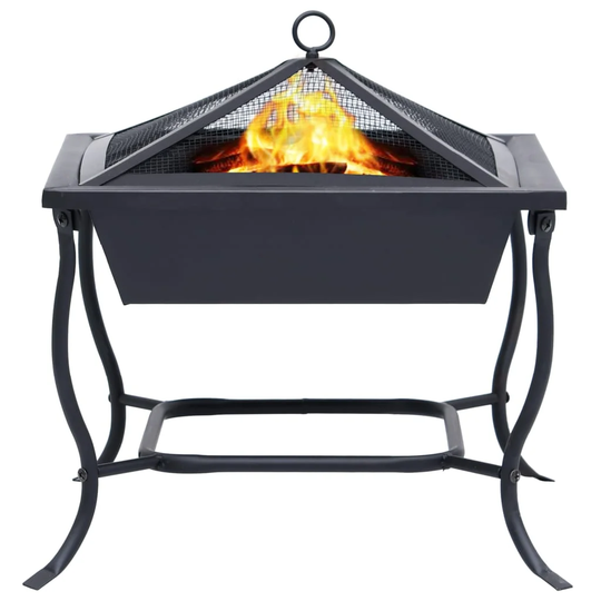 Gelantipy 17.72Cm H x 17.72Cm W Steel Wood Burning Outdoor Fire Pit