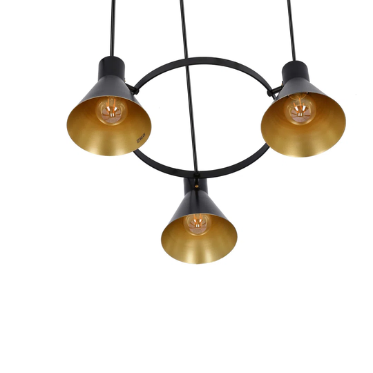 More 3-Light Wagon Wheel Chandelier
