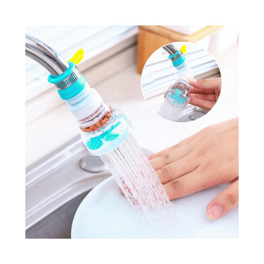 (PINK) Flexible Faucet Extender Tap Spray Head Attachment