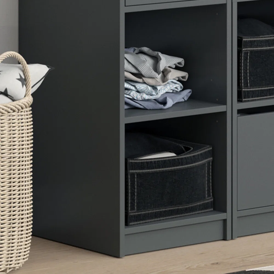 Vecellio Furniture 3821 Large Wardrobe Divided Ant 1/2