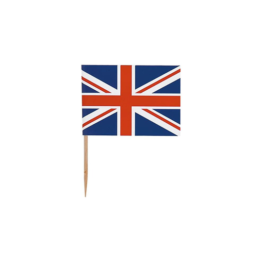 Union Jack Cupcake Toothpick Toppers