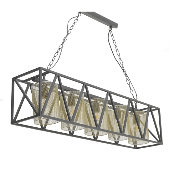 Debbra 5-Light Kitchen Island Linear Pendant
