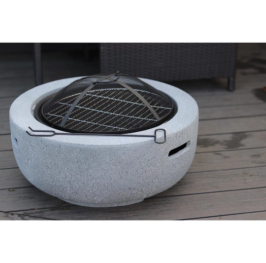 Fermon 34.5Cm H x 60Cm W Concrete Outdoor Fire Pit