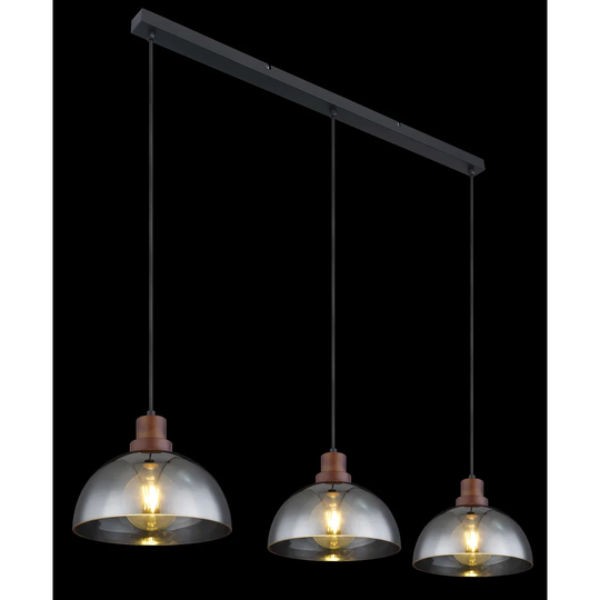Bullock 3-Light Kitchen Island Dome Pendant