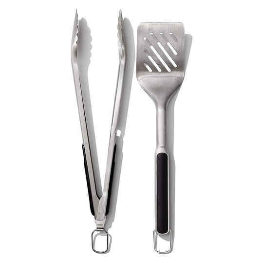 Oxo Stainless Steel Grilling Turner and Tong Silver/Black