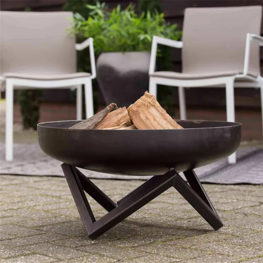 Heliodoro 32Cm H x 60Cm W Steel Wood Burning Outdoor Fire Pit