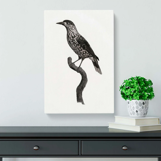Nutcracker Bird by Jacques Barraband - Wrapped Canvas Painting