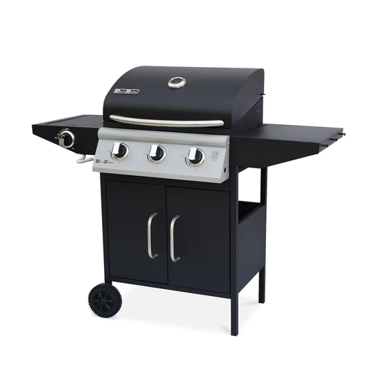 3-burner Gas Barbecue With 1 Side Burner And Cover