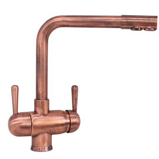 Twin Single Lever Monobloc Tap with 3-Way Tap