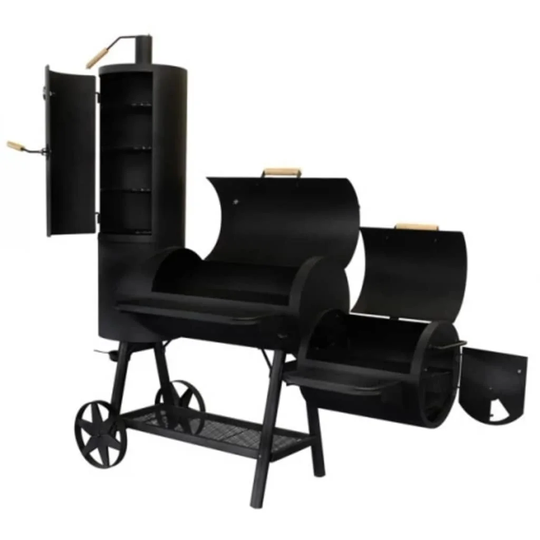 Barbecue Offset Charcoal Smoker and Grill