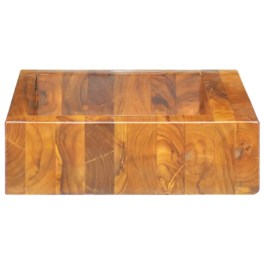 Willie Brown Wood Handmade Square Bathroom Sink