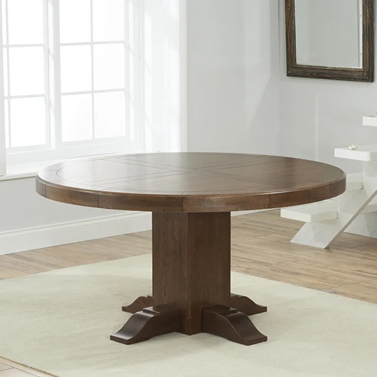 Marysville 150Cm Solid Oak Pedestal Dining Table