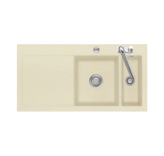 Mera 51cm x 20cm Double Bowl Kitchen Sink