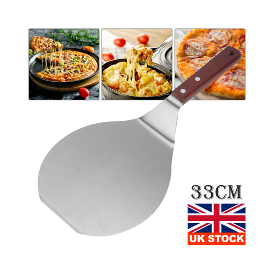 Stainless Steel Pizza Bakers Shovel Peel Paddle Handle Baking Tray