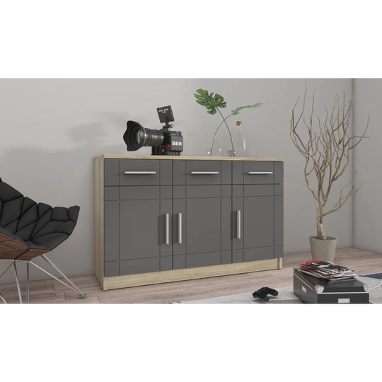 Ehlena 103 Cm Wide 3 Drawer Sideboard