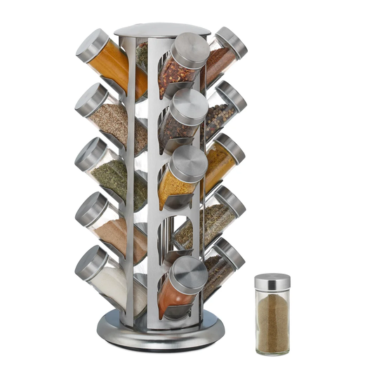 Spice Carousel Round With 20 Glasses