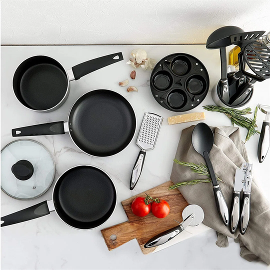 Wipin 15 Piece Aluminium Non Stick Cookware Set