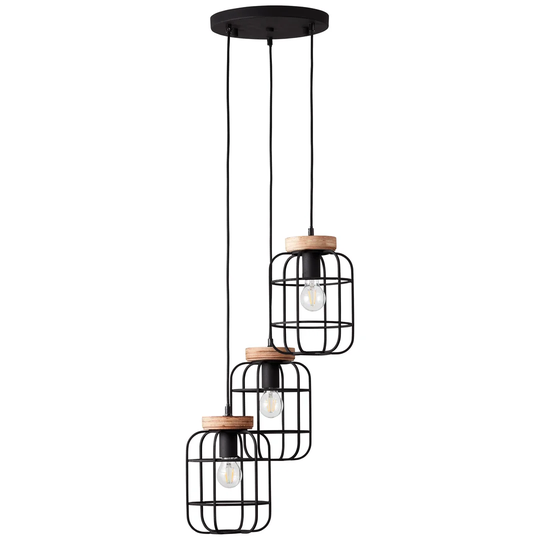 Mitchum 3 - Light Kitchen Island Jar Pendant