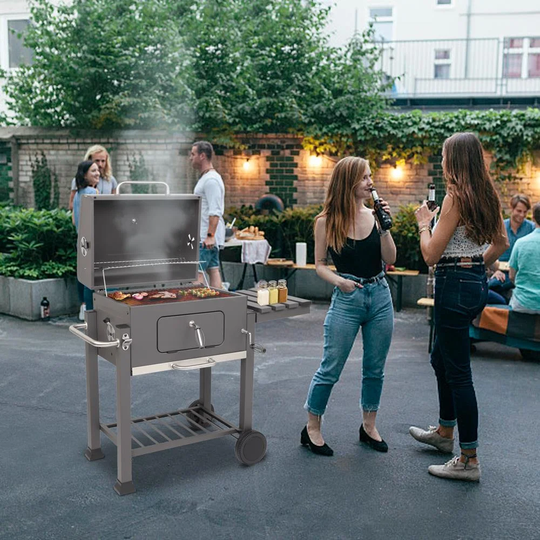 Blue Elephant 116.08cm Barrel Charcoal BBQ