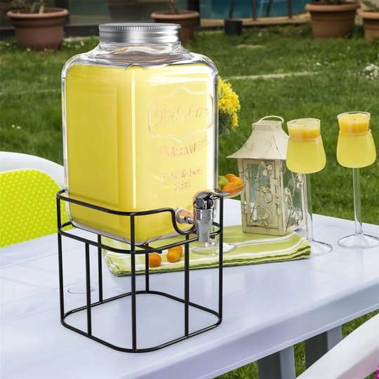 Getränkespender Mit Gestell 4 Liter Wasserspender Saftspender Limonadenspender