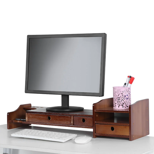 Bockiaro Home Office Storage Rack Monitor Stand