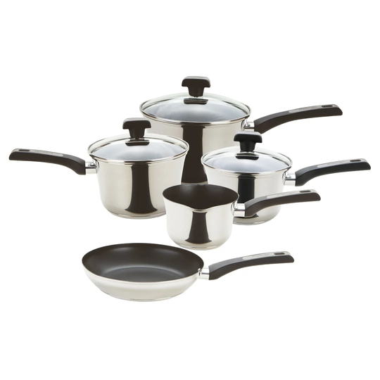 Prestige Dura 8 Piece Stainless Steel Non Stick Cookware Set