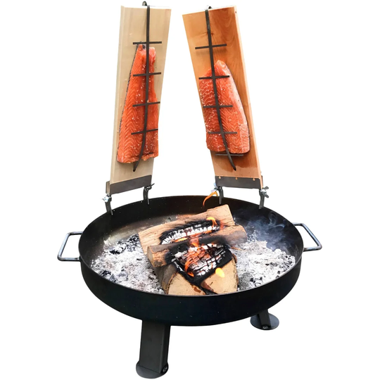 Fire bowl 55cm Fire basket Fire pit Flammlach 2x Flammlach board beech