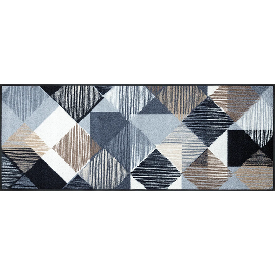 Lines and Boxes Kitchen Mat