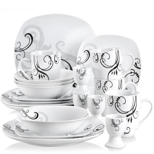 Zoec 20 Piece Dinnerware Set, Service for 4