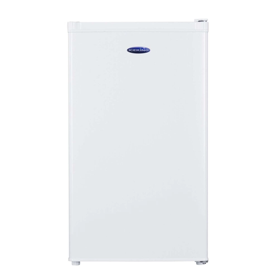 IceKing RK113W.E White 48cm 81L Undercounter Larder Fridge With 3* Icebox