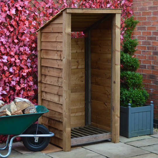 3 Ft. x 3 Ft. Wood Log Store
