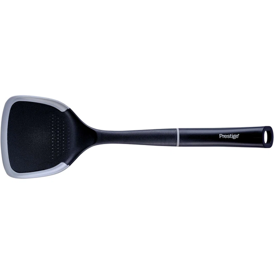 Prestige 2in1 Kitchen Silicone Edge Tools - Solid Turner, Heat Resistant, Dishwasher Safe, Non-scratching