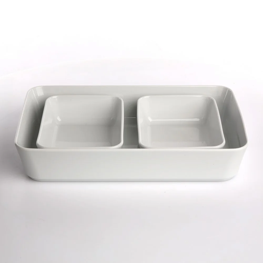 Mcalister 3 Piece Porcelain China Baking Dish Set