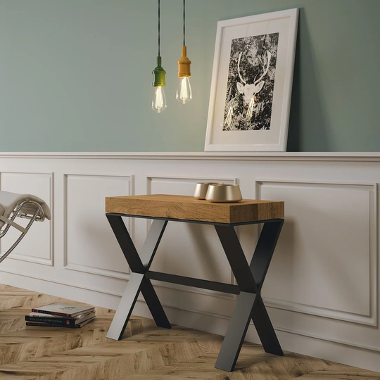 Bar Height Extendable Iron Dining Table