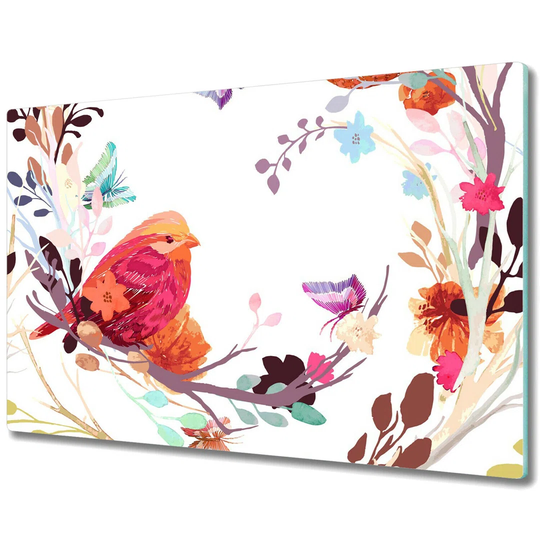 Reiser Tempered Glass Bird Butterfly Chopping Board