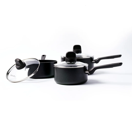 GreenPan Memphis Aluminium Non-Stick 3 Piece Saucepan Cookware Set