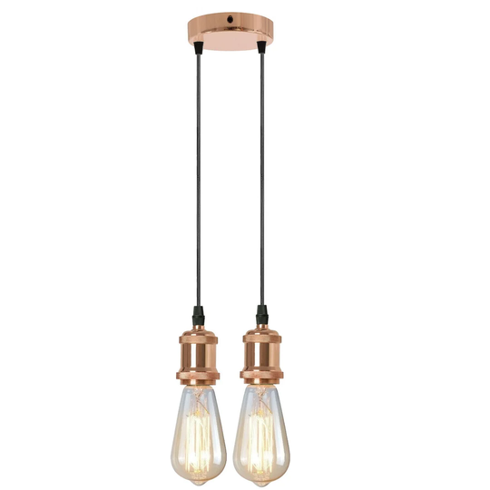 Quinnipack 2-Light Cluster Bulb Pendant