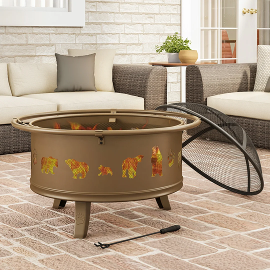 Janson Steel Wood Burning Fire Pit