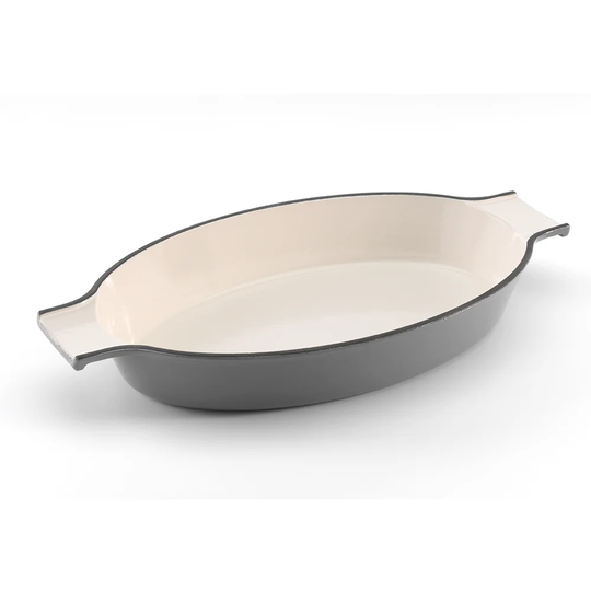 Cast Iron Oval Au Gratin Dish
