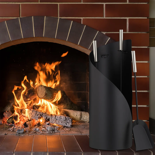 Lapp 4 Piece Fireplace Tool Set