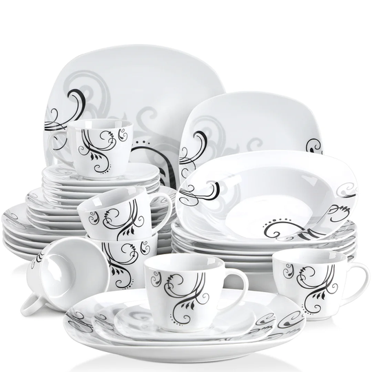 Zoec 30 Piece Dinnerware Set, Service for 6