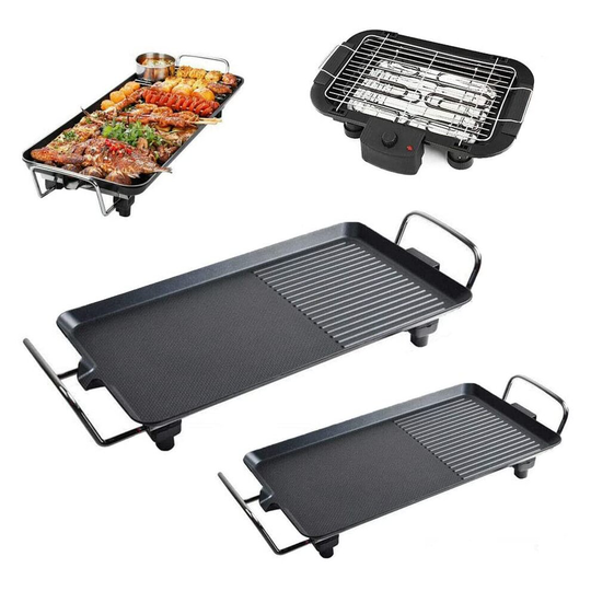 (Table Top Grill Griddle BBQ Hot Plate Camping Cooking Cast Barbecue Grill Large Capacity XL(67x29.5x8.5CM)) Smokeless Teppanyaki Grill Pan Outdoor