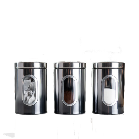 Callisto 3 Piece Kitchen Canister Set