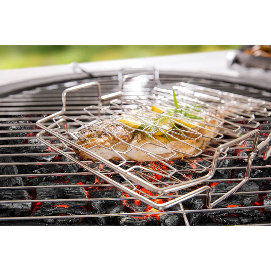 Belfry Kitchen international barbecue food holder "Pescado", stainless steel, metal