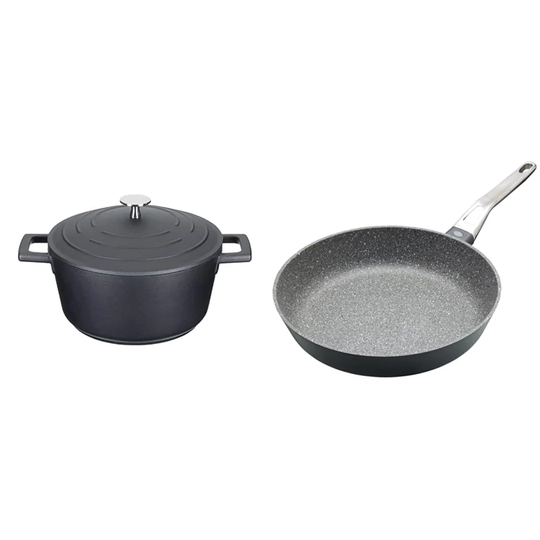 Belfry Kitchen 2 Piece Aluminium Non Stick Cookware Set