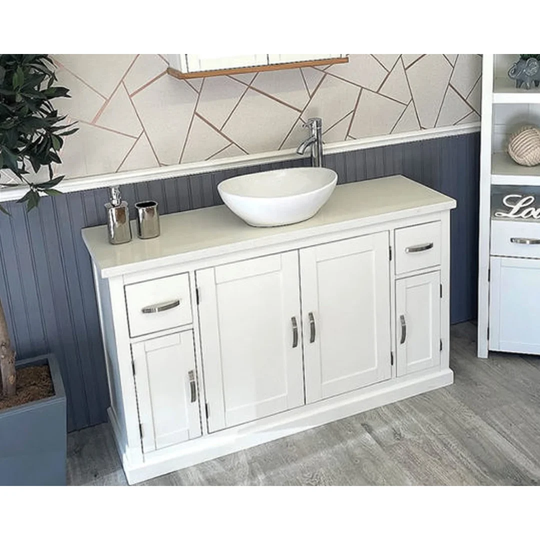 Apodaca Solid Beech 1230mm Free-standing Single Vanity Unit