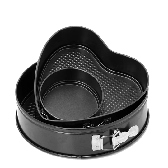 3 Piece Non-Stick Round Springform Cake Tin Set